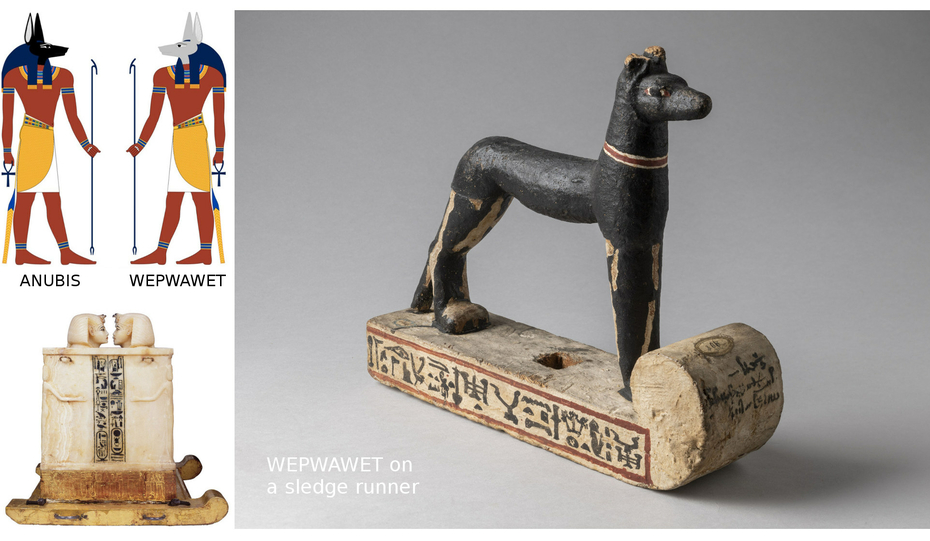 Anubis Wepwawet Wolf Jackal Headed Gods of Ancient Egypt